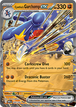 Cynthia's Garchomp ex - 104/182