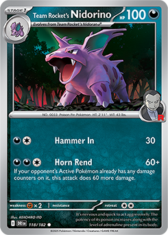 Team Rocket's Nidorino