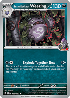 Team Rocket's Weezing - 126/182