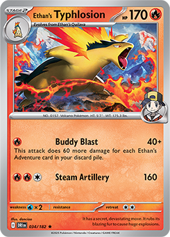 Ethan's Typhlosion (Prerelease Staff)