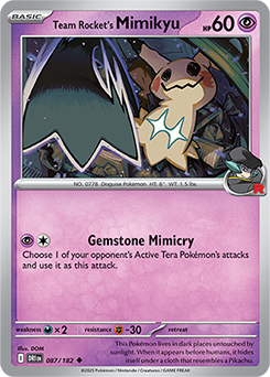 Team Rocket's Mimikyu (Prerelease Staff)
