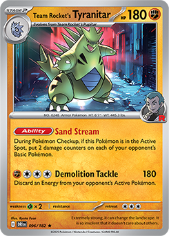 Team Rocket's Tyranitar (Prerelease Staff)